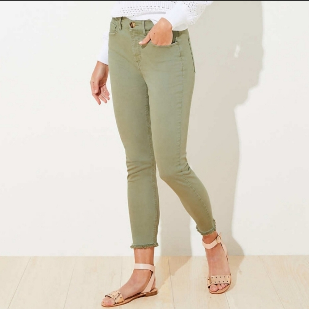 Loft Curvy High Waist Skinny Crop